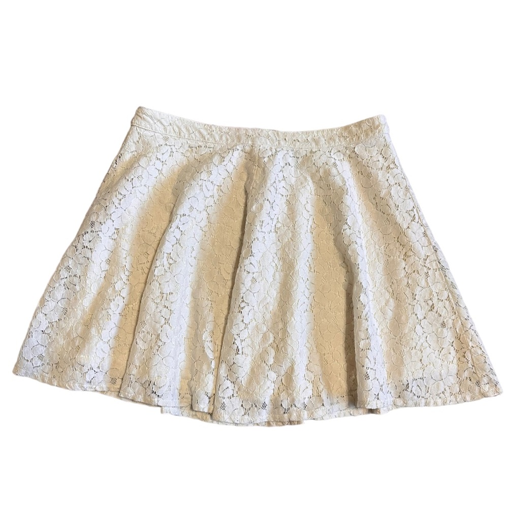 Topshop Ivory Lace Mini Skirt Women’s Size 8 Coquette Balletcore - Picture 2 of 5